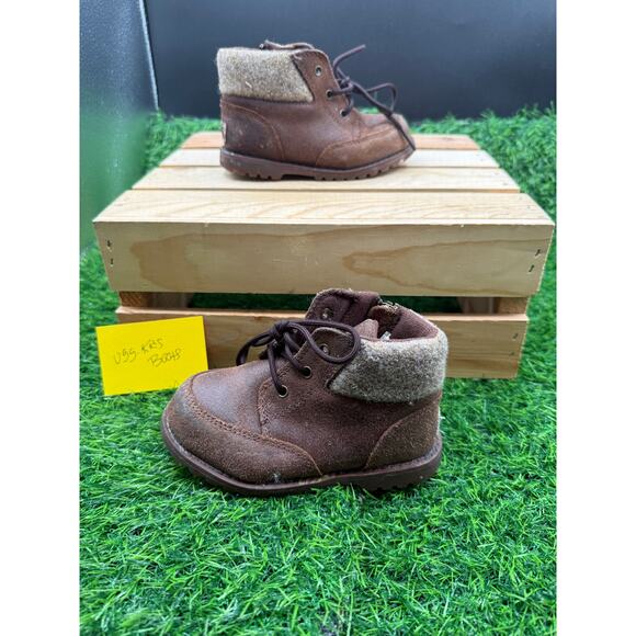 UGG-Kids Booties-Brown- Size 6T - Picture 2 of 10